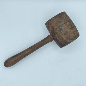 Vintage Primitive, Wood, Hammer‎ Farm Or Woodworking 12"